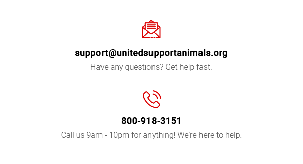 Contact United Support Animals